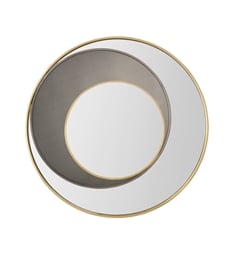 James Martin 903-M35.4-RG-OX Cosmos 35 3/8" Mirror in Radiant Gold and Onyx