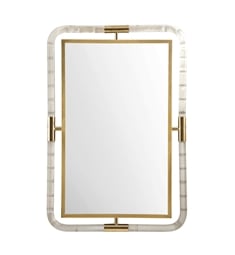 James Martin 994-M30-PG-LU South Beach 30" Mirror in Polished Gold and Lucite