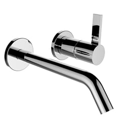 Laufen H311336004120U Kartell 2 1/4" Single Handle Wall Mount Bathroom Sink Faucet in Chrome