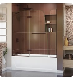 DreamLine SHDR3448580EX Aqua Ultra 48 in W x 58 in H Frameless Hinged Tub Door with 9 in Extender Panel