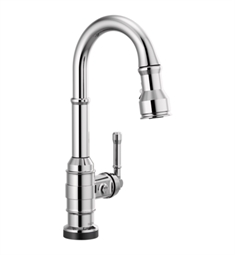 Delta 9990T-DST Broderick Single Handle Pull-Down Bar/Prep Faucet with Touch2O Technology