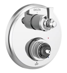 Delta T24856-LHP Dorval Traditional 2-Handle Monitor 14 Series Valve Trim With 3 Setting Diverter without Handle