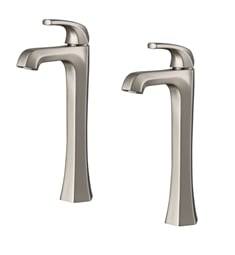 Kraus KVF-1210SFS-2PK Esta Single Handle Vessel Bathroom Faucet with Pop-Up Drain in Spot Free Stainless Steel Finish (2-Pack)