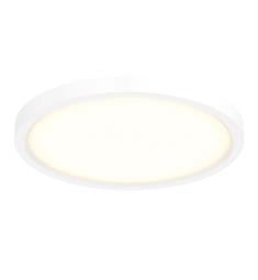 DALS Lighting 7207-WH 1 Light 7" LED Round Flush Mount Ceiling Light in White