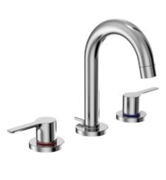 TOTO TLS01201U#CP LB 7 3/4" 1.2 GPM Double Handle Widespread Bathroom Sink Faucet with Pop-Up Drain in Polished Chrome