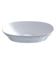TOTO LT473G#01 Kiwami 15 3/4" Single Bowl Oval Vessel Bathroom Sink with Cefiontect in Cotton