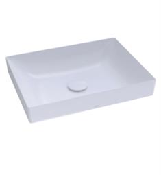 TOTO LT475MT#CMW Kiwami 19 3/4" Single Bowl Rectangular Vessel Bathroom Sink in Clean Matte White