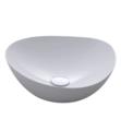TOTO LT477MT#CMW Kiwami 18 1/8" Single Bowl Asymmetrical Vessel Bathroom Sink in Clean Matte White
