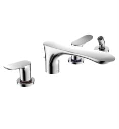 TOTO TBG01202U GO 4 5/8" Four Hole Widespread/Deck Mounted Roman Tub Filler Trim with Handshower Outlet and Shower Hose
