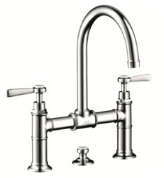 Hansgrohe 16511 Axor Montreux 6 7/8" Double Lever Handle Deck Mounted Bathroom Faucet with Pop-Up Assembly