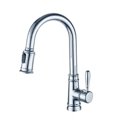 Artos F100140 Trova 14 3/4" H Traditional Single Lever Pull Out Kitchen Faucet