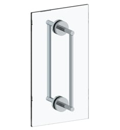 Watermark 31-0.1-DDP Brooklyn 12" - 18" Glass Mounted Back to Back Double Shower Door Pull Handle