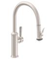 California Faucets K10-102SQ Davoli 16" Single Squeeze Handle Deck Mounted Pull-Down Low Spout Kitchen Faucet