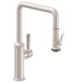 California Faucets K10-103SQ Davoli 14 1/2" Single Squeeze Handle Deck Mounted Pull-Down Quad Spout Kitchen Faucet