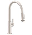 California Faucets K51-100SQ Corsano 18" Single Squeeze Handle Deck Mounted Pull-Down High Spout Kitchen Faucet