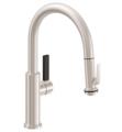 California Faucets K51-101SQ Corsano 15 1/2" Single Squeeze Handle Deck Mounted Pull-Down Bar/Prep Kitchen Faucet
