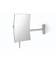 ICO Z40021 6" x 6" Xero Cosmetic Mirror Swivelling Zoom 5X in Stainless Steel