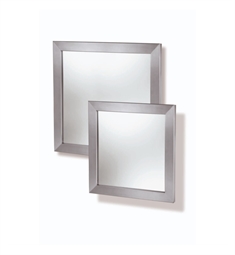 ICO Z50675 15.75" x 15.75" Zenta Mirror in Stainless Steel