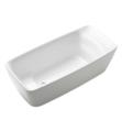 TOTO PJY1724PWEU#GW 67" Flotation Freestanding Soaker Bathtub with Recline Comfort in Gloss White