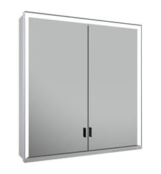 Keuco 14307172351 Royal Lumos L 28" Mirror Cabinet in Aluminum