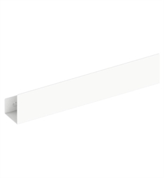 Keuco 24953510600 Wall Mounted Customizable Size Removable Width 55 1/2" - 63" Shower Shelf in Matte White