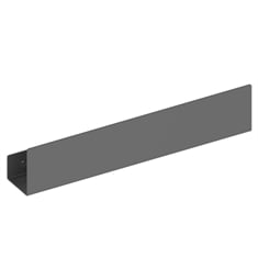 Keuco 24953370600 Wall Mounted Customizable Size Removable Width 55 1/2" - 63" Shower Shelf in Matte Black