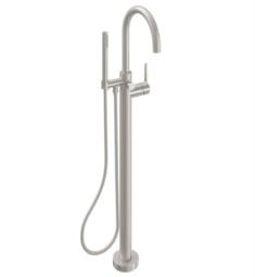California Faucets 1111.18 Asilomar 43 1/4" Contemporary Single Handle Floor Mount Arc Spout Tub Filler with 1.8 GPM Handshower