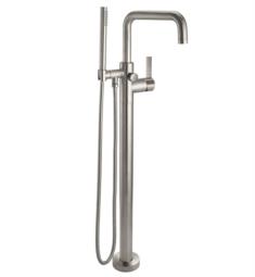 California Faucets 1211.18 Bolsa 38 5/8" Contemporary Single Handle Floor Mount Quad Spout Tub Filler with 1.8 GPM Handshower