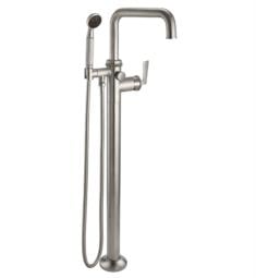 California Faucets 8511.18 Steampunk Bay 38 5/8" Single Handle Floor Mount Low Quad Spout Tub Filler with 1.8 GPM Handshower