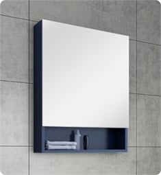 Fresca FMC6124RBL 24" Blue Bathroom Medicine Cabinet with Small Bottom Shelf