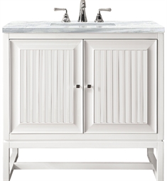James Martin E645-V30-GW Athens 29 7/8" Single Bathroom Vanity in Glossy White