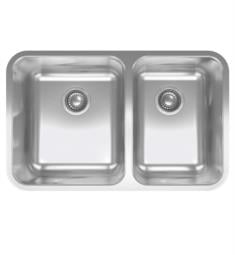 Franke GDX16028RH Grande 29 7/8" Double Bowl Undermount Stainless Steel Kitchen Sink in Silk
