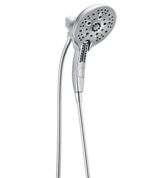 Delta 58620-25-PK Universal Showering 6 1/8" Multi-Function Two-in-One Shower Head with H2Okinetic Technology in Chrome