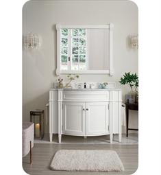 James Martin 650-V46R-BW Brittany 46 1/2" Single Bathroom Vanity in Bright White Finish