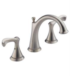Delta 35939LF-SS Carlisle 6 3/8" Double Handle Widespread Bathroom Faucet with Pop Up Drain in Brushed Nickel
