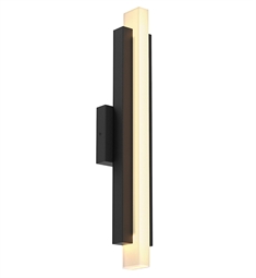 DALS Lighting SM-LWS19 1 Light 4 1/2" LED Smart Linear Wall Sconce in Black