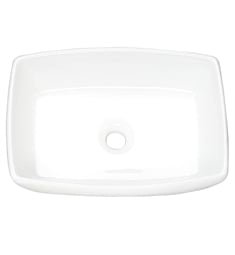 Nantucket NSV1913 Brant Point 18 3/4" Single Bowl Rectangular Vessel Bathroom Sink in White