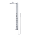 VIGO VG08023 Bowery 58" Shower Massage Panel with Square Rainfall Shower Head and Tub Filler