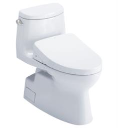 TOTO MW6143046CEFG#01 Carlyle II 28 3/8" One-Piece 1.28 GPF Single Flush Elongated Toilet and Washlet+ S500E in Cotton
