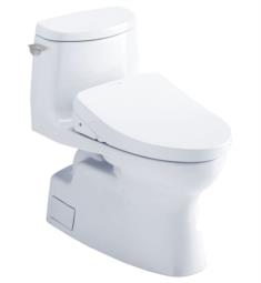 TOTO MW6143046CUFG#01 Carlyle II 28 1/4" One-Piece 1.0 GPF Single Flush Elongated Toilet and Washlet+ S500E in Cotton