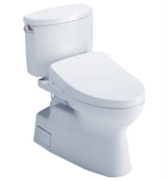 TOTO MW4743046CEFG#01 Vespin II 28 1/2" Two-Piece 1.28 GPF Single Flush Elongated Toilet and Washlet+ S500E in Cotton