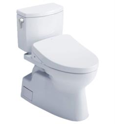 TOTO MW4743046CUFG#01 Vespin II 28 1/2" Two-Piece 1.0 GPF Single Flush Elongated Toilet and Washlet+ S500E in Cotton