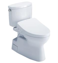 TOTO MW4743056CEFG#01 Vespin II 28 1/2" Two-Piece 1.28 GPF Single Flush Elongated Toilet and Washlet+ S550E in Cotton