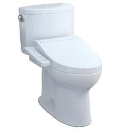 TOTO MW4543074CEFG#01 Drake II 28 1/2" Two-Piece 1.28 GPF Single Flush Elongated Toilet and Washlet+ C2 in Cotton