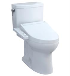 TOTO MW4543074CUFG#01 Drake II 28 1/2" Two-Piece 1.0 GPF Single Flush Elongated Toilet and Washlet+ C2 in Cotton