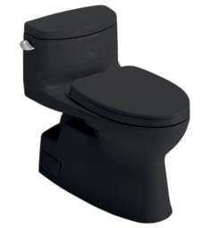TOTO MS644124CEF#51 Carolina II 28 3/8" One-Piece 1.28 GPF Single Flush Elongated Toilet and Washlet+ Connection in Ebony