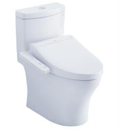 TOTO MW4463074CEMGN#01 Aquia IV 27 5/8" Two-Piece 1.28 GPF & 0.9 GPF Dual Flush Elongated Toilet and Washlet+ C2 in Cotton