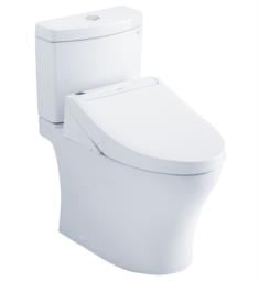 TOTO MW4463084CEMG#01 Aquia IV 27 5/8" Two-Piece 1.28 GPF & 0.8 GPF Dual Flush Elongated Toilet and Washlet+ C5 in Cotton