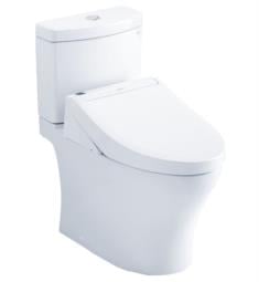 TOTO MW4463084CUMG#01 Aquia IV 27 5/8" Two-Piece 1.0 GPF & 0.8 GPF Dual Flush Elongated Toilet and Washlet+ C5 in Cotton