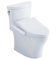 TOTO MW4483074CEMFG#01 Aquia IV Arc 27 5/8" Two-Piece 1.28 GPF & 0.8 GPF Dual Flush Elongated Toilet and Washlet+ C2 in Cotton